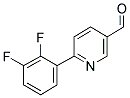 6-(2,3-DIFLUORO-PHENYL)-PYRIDINE-3-CARBALDEHYDE Struktur