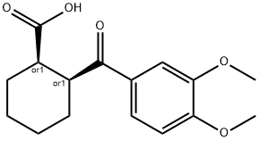 CIS-2-(3,4-DIMETHOXYBENZOYL)CYCLOHEXANE-1-CARBOXYLIC ACID Struktur