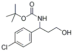 [1-(4-CHLORO-PHENYL)-3-HYDROXY-PROPYL]-CARBAMIC ACID TERT-BUTYL ESTER Struktur