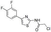 2-CHLORO-N-[4-(3,4-DIFLUORO-PHENYL)-THIAZOL-2-YL]-ACETAMIDE Struktur