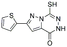 7-MERCAPTO-2-THIOPHEN-2-YL-5H-PYRAZOLO[1,5-D][1,2,4]TRIAZIN-4-ONE Struktur