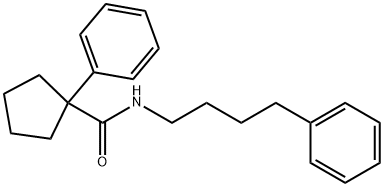 N-(4-PHENYLBUTYL)(PHENYLCYCLOPENTYL)FORMAMIDE Struktur