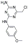 6-CHLOROMETHYL-N-(4-METHOXY-PHENYL)-[1,3,5]TRIAZINE-2,4-DIAMINE Struktur