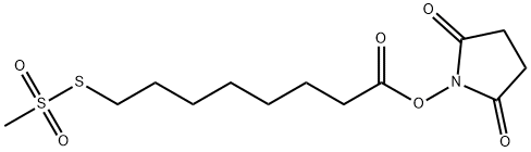 N-SUCCINIMIDYLOXYCARBONYLHEPTYL METHANETHIOSULFONATE Struktur