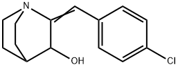 2-[(4-CHLOROPHENYL)METHYLENE]-3-QUINUCLIDINOL Struktur