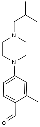 4-(4-ISOBUTYLPIPERAZIN-1-YL)-2-METHYLBENZALDEHYDE Struktur