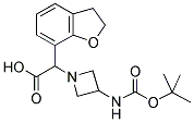 (3-TERT-BUTOXYCARBONYLAMINO-AZETIDIN-1-YL)-(2,3-DIHYDRO-BENZOFURAN-7-YL)-ACETIC ACID Struktur