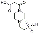 3-OXO-3-[4-(2-SULFO-ETHYL)-PIPERAZIN-1-YL]-PROPIONIC ACID Struktur