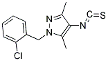 1-(2-CHLORO-BENZYL)-4-ISOTHIOCYANATO-3,5-DIMETHYL-1H-PYRAZOLE Struktur