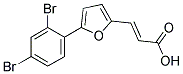 (2E)-3-[5-(2,4-DIBROMOPHENYL)-2-FURYL]ACRYLIC ACID Struktur