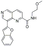 8-(1-BENZOFURAN-2-YL)-N-(2-METHOXYETHYL)-1,6-NAPHTHYRIDINE-2-CARBOXAMIDE Struktur