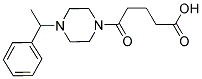 5-OXO-5-[4-(1-PHENYLETHYL)PIPERAZIN-1-YL]PENTANOIC ACID Struktur