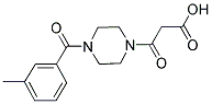 3-[4-(3-METHYLBENZOYL)PIPERAZIN-1-YL]-3-OXOPROPANOIC ACID Struktur