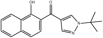 [1-(TERT-BUTYL)-1H-PYRAZOL-4-YL](1-HYDROXY-2-NAPHTHYL)METHANONE Struktur