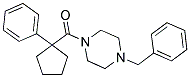 PHENYLCYCLOPENTYL 4-BENZYLPIPERAZINYL KETONE Struktur