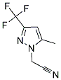 (5-METHYL-3-TRIFLUOROMETHYL-PYRAZOL-1-YL)-ACETONITRILE Struktur