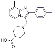 1-(8-METHYL-2-P-TOLYL-IMIDAZO[1,2-A]PYRIDIN-3-YLMETHYL)-PIPERIDINE-4-CARBOXYLIC ACID Structure