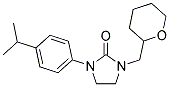 1-(4-ISOPROPYLPHENYL)-3-(TETRAHYDRO-2H-PYRAN-2-YLMETHYL)IMIDAZOLIDIN-2-ONE Struktur