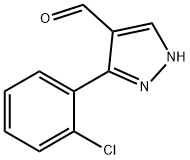 5-(2-CHLOROPHENYL)-1H-PYRAZOLE-4-CARBALDEHYDE Struktur