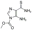 METHYL 5-AMINO-4-(AMINOCARBONOTHIOYL)-1H-IMIDAZOLE-1-CARBOXYLATE Struktur