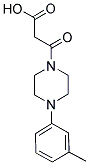 3-[4-(3-METHYLPHENYL)PIPERAZIN-1-YL]-3-OXOPROPANOIC ACID Struktur