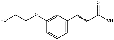 3-[3-(2-HYDROXY-ETHOXY)-PHENYL]-ACRYLIC ACID Struktur