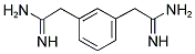 2-(3-CARBAMIMIDOYLMETHYL-PHENYL)-ACETAMIDINE Struktur