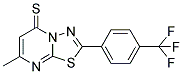 7-METHYL-2-[4-(TRIFLUOROMETHYL)PHENYL]-5H-[1,3,4]THIADIAZOLO[3,2-A]PYRIMIDINE-5-THIONE Struktur