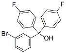 3-BROMO-4',4''-DIFLUOROTRITYL ALCOHOL Struktur