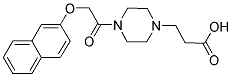 3-(4-[(2-NAPHTHYLOXY)ACETYL]PIPERAZIN-1-YL)PROPANOIC ACID Struktur