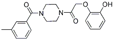 2-(2-[4-(3-METHYLBENZOYL)PIPERAZIN-1-YL]-2-OXOETHOXY)PHENOL Struktur