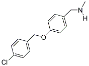 1-(4-((4-CHLOROBENZYL)OXY)PHENYL)-N-METHYLMETHANAMINE Struktur