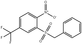 BENZYL[2-NITRO-5-(TRIFLUOROMETHYL)PHENYL]DIOXO-LAMBDA6-SULFANE Struktur