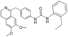 1-(4-((6,7-DIMETHOXY(3,4-DIHYDROISOQUINOLYL))METHYL)PHENYL)-3-(2-ETHYLPHENYL)UREA Struktur