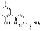 2-(6-HYDRAZINO-PYRIDAZIN-3-YL)-4-METHYL-PHENOL Struktur