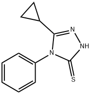 5-CYCLOPROPYL-4-PHENYL-4H-[1,2,4]TRIAZOLE-3-THIOL Struktur