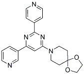 8-(6-PYRIDIN-3-YL-2-PYRIDIN-4-YLPYRIMIDIN-4-YL)-1,4-DIOXA-8-AZASPIRO[4.5]DECANE Struktur