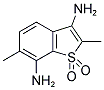 3,7-DIAMINO-2,8-DIMETHYLBENZOTHIOPHENE SULFONE Struktur