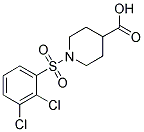 1-[(2,3-DICHLOROPHENYL)SULFONYL]PIPERIDINE-4-CARBOXYLIC ACID Struktur