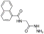 NAPHTHALENE-1-CARBOXYLIC ACID HYDRAZINOCARBONYLMETHYL-AMIDE Struktur