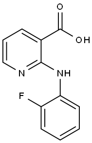 2-[(2-FLUOROPHENYL)AMINO]NICOTINIC ACID Struktur