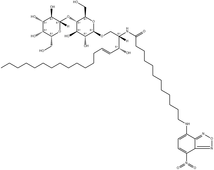 C12 NBD-SPHINGOSINE, BETA-D-LACTOSYL Struktur