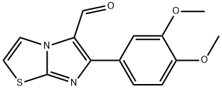 6-(3,4-DIMETHOXY-PHENYL)-IMIDAZO[2,1-B]THIAZOLE-5-CARBALDEHYDE Struktur