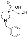 1-BENZYL-3-(2-HYDROXYETHYL)-PYRROLIDINE-3-CARBOXYLIC ACID Struktur