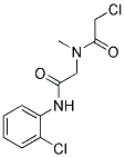 2-CHLORO-N-[2-[(2-CHLOROPHENYL)AMINO]-2-OXOETHYL]-N-METHYLACETAMIDE Struktur