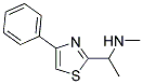 METHYL-[1-(4-PHENYL-THIAZOL-2-YL)-ETHYL]-AMINE Struktur