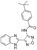 N-[4-(1H-BENZIMIDAZOL-2-YL)-1,2,5-OXADIAZOL-3-YL]-4-TERT-BUTYLBENZAMIDE Struktur