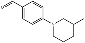 4-(3-METHYL-PIPERIDIN-1-YL)-BENZALDEHYDE Struktur