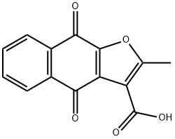 2-METHYL-4,9-DIOXO-4,9-DIHYDRONAPHTHO[2,3-B]FURAN-3-CARBOXYLIC ACID Struktur