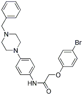 N-(4-(4-BENZYLPIPERAZIN-1-YL)PHENYL)-2-(4-BROMOPHENOXY)ACETAMIDE Struktur